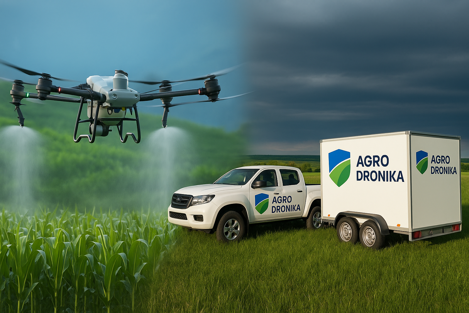 AGRODRONIKA - Дрон и оборудование для сельского хозяйства